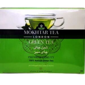 Tea Mokhtar Green 100 Tea Bags.