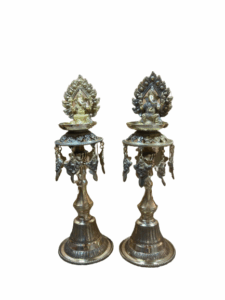 Panas Candle Stand with  Statue(Set of Two) 36 CM Hight